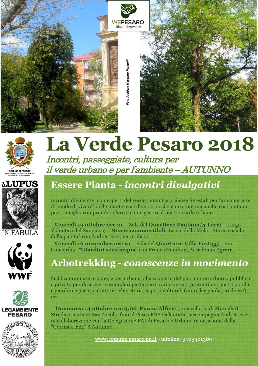 La Verde Pesaro : Incontri, passeggiate, cultura per l’ambiente