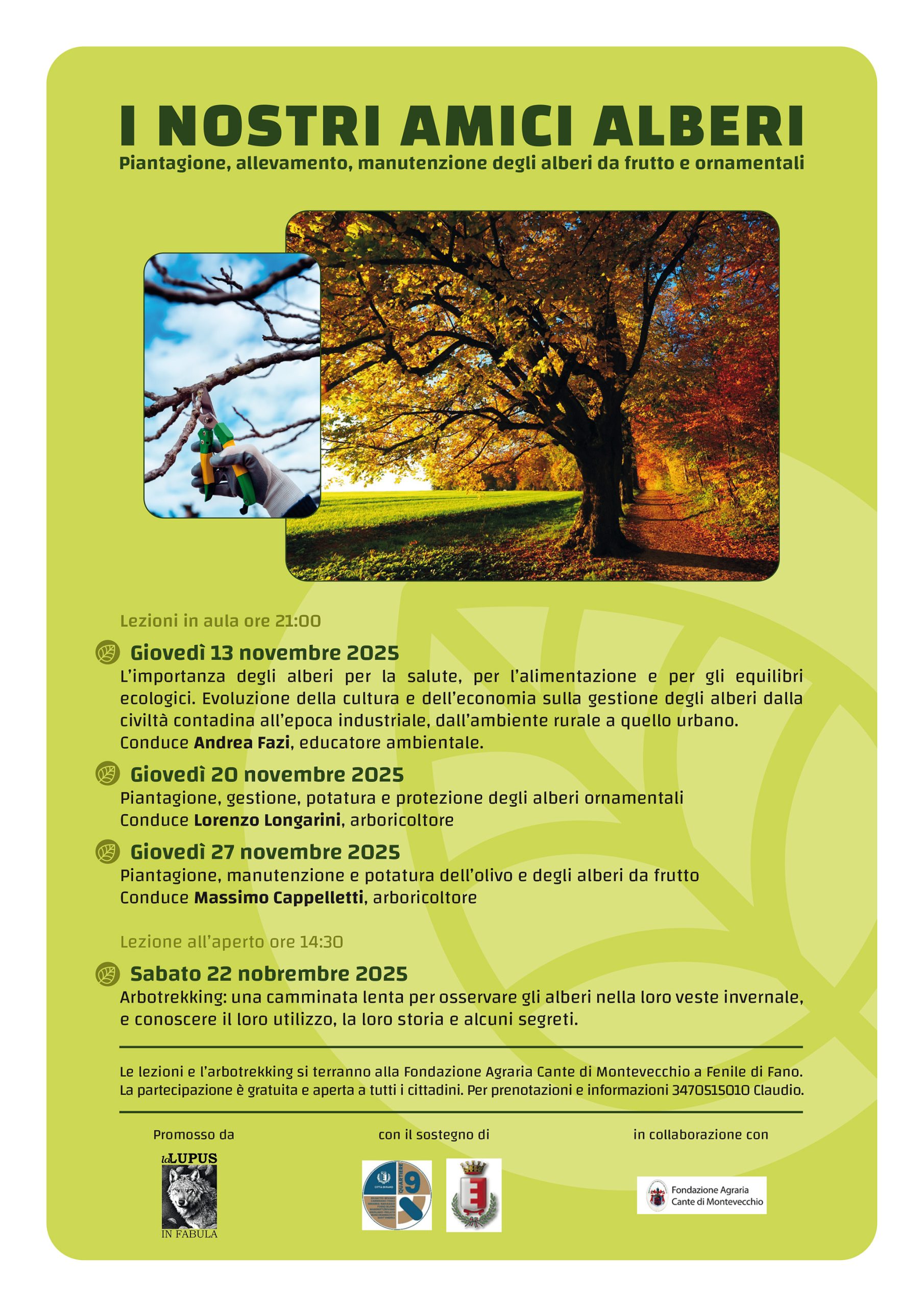 I nostri amici alberi: piantagione, allevamento, manutenzione degli alberi da frutto e ornamentali